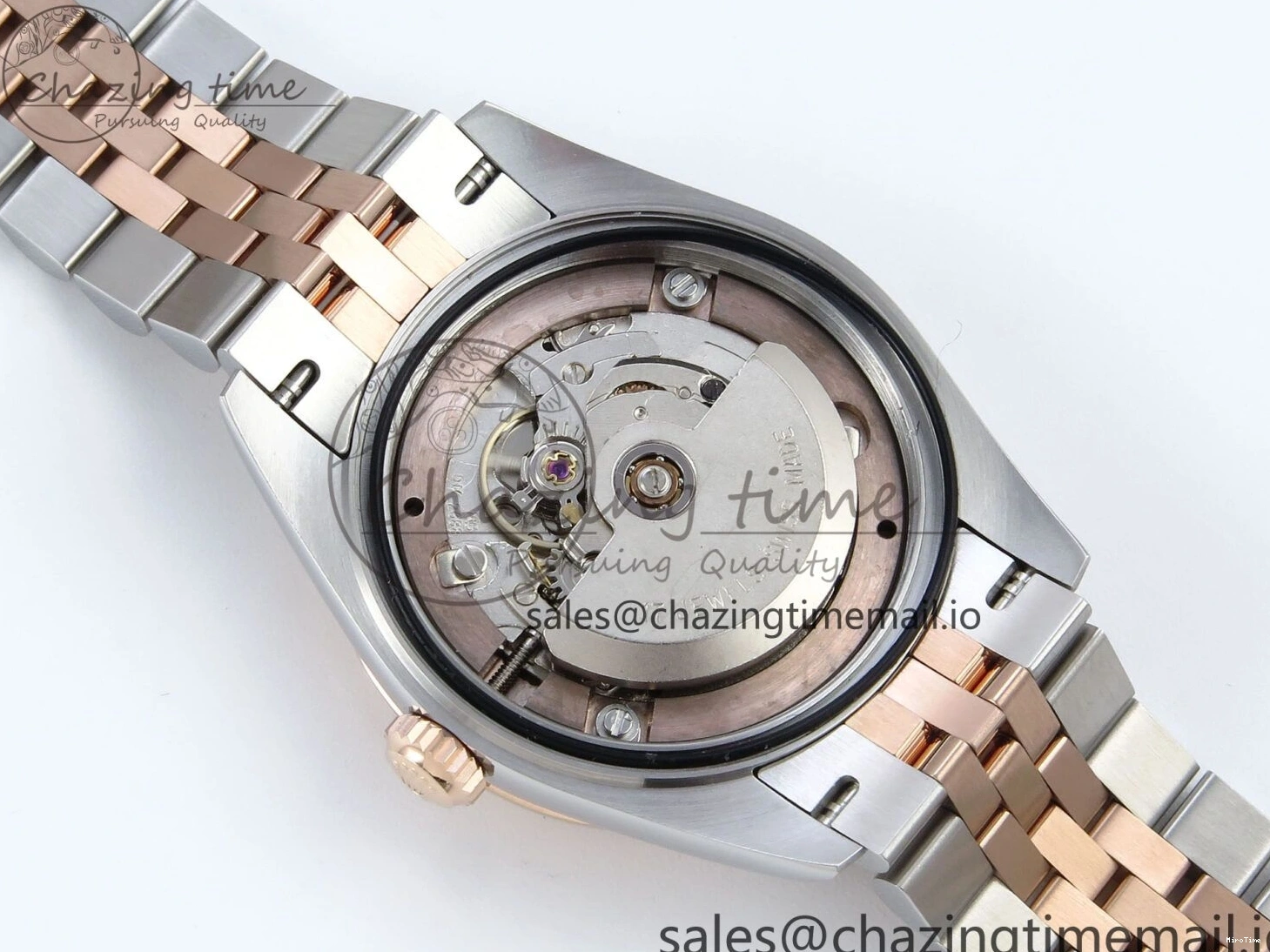 MiroTime 0103 QuickDry DateJust 31 278271 ARF 1:1 Best Edition 904L Steel White MOP Diamonds Dial on SS RG Jubilee Bracelet ETA 517